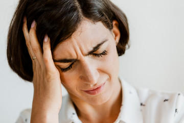 Fototapeta premium Woman having a bad migraine