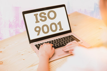 Word writing text Iso 9001. Business photo showcasing designed help organizations to ensure meet...