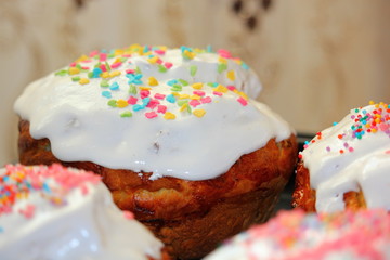 Easter cakes baked at home