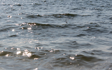 waves of water on the sea as a background