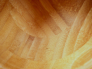 Closeup of a wooden bowl detail