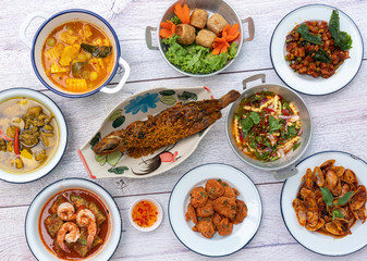 Thai Food Mixed Dishes Set 