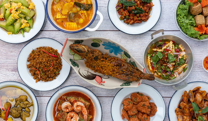 Thai Food Mixed Dishes Set