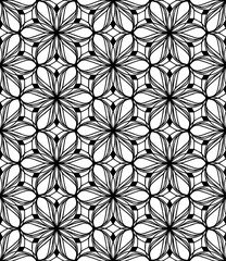 Seamless abstract pattern Vector coloring book