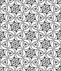 Seamless abstract pattern Vector coloring book