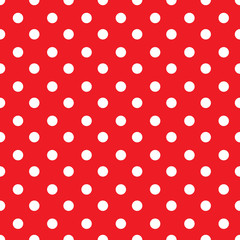 Abstract red polka dot background pattern. image.