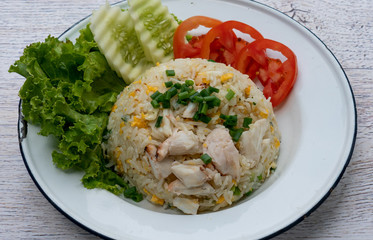Stir Fried Rice with Crab  - Khao Pad Pboo 