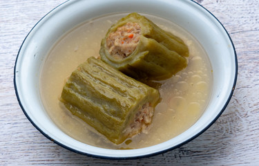 Boiled bitter melon - Thai Food 