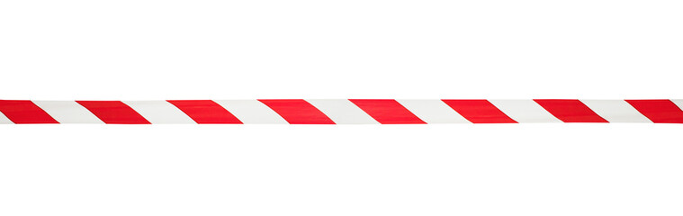 Fototapeta premium Barrier warning tape, sign area for safety