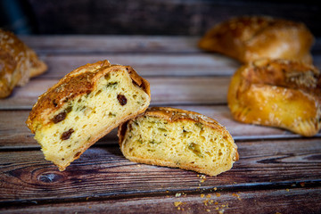 Traditional Cypriot easter cheese pastries, flaounes