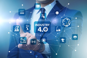 Modern industry 4.0 technical automation concept