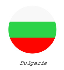 Bulgaria Flag Round Circle Vector