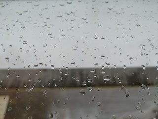 rain drops on window