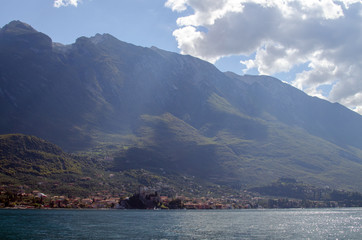Lake Garda / Gardasee sightseeing and Panorama you at the lake and the mountains