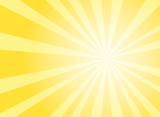 Obraz premium Sunlight abstract background. Bright yellow color burst background. Vector illustration.