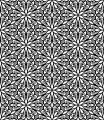 Seamless abstract pattern Vector coloring book