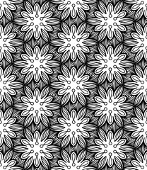 Seamless abstract pattern Vector coloring book