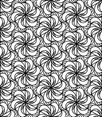 Seamless abstract pattern Vector coloring book