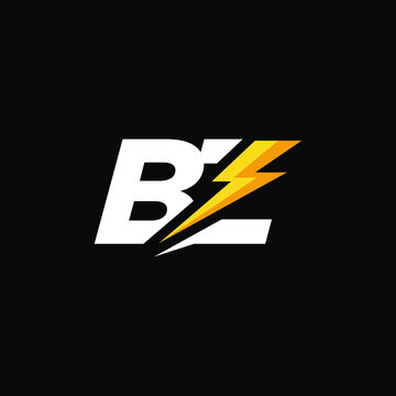 Initial Letter BZ with Lightning