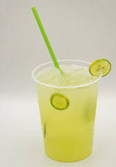 Glass of refreshing lemonade