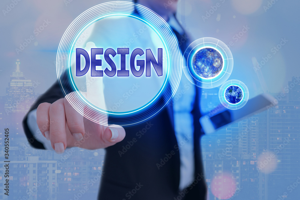 Poster writing note showing design. business concept for plan drawing produced to show look function or wor
