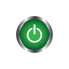 Power on/off button icon vector design isolated on white background