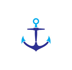 Anchor icon on background for graphic and web design. Creative illustration concept symbol for web or mobile app