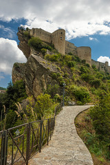 Fototapeta na wymiar The Roccascalegna castle is located in the town of the same name, in the province of Chieti.