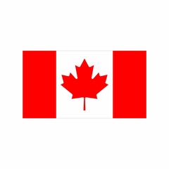 Fototapeta na wymiar Flag of Canada vector design isolated on white background