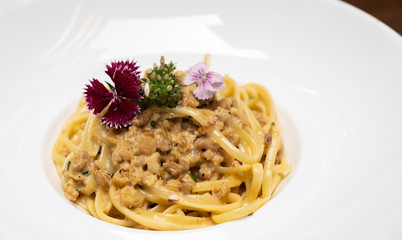 Spaghetti Cabonara pasta