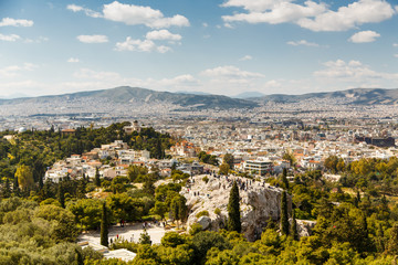 Fototapeta premium Cityscape of Athens, the capital city of Greece