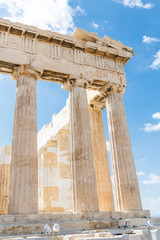 Naklejka premium Parthenon temple on the Acropolis of Athens,Greece