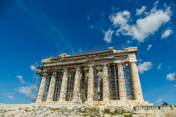 Obraz premium Parthenon temple on the Acropolis of Athens,Greece