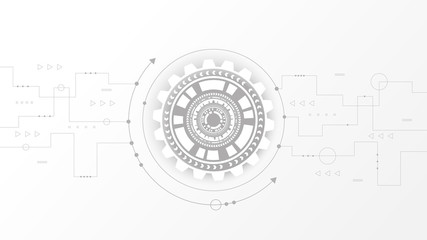 Circuit technology background with hi-tech digital