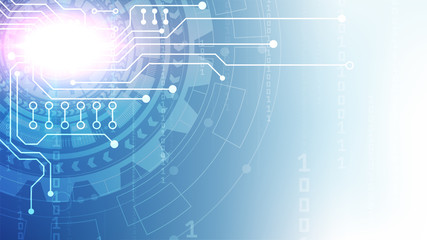 Circuit technology background with hi-tech digital
