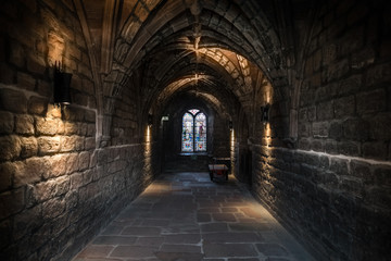 Fototapeta na wymiar Chester Cathedral cloister 1