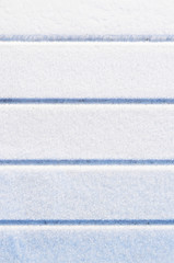 Snow texture on wooden planks