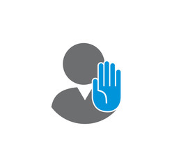 Social distancing related icon on background for graphic and web design. Creative illustration concept symbol for web or mobile app