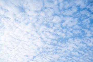 Fototapeta na wymiar sky with many small source clouds