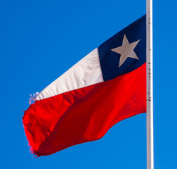 Fototapeta na wymiar Flag of Chile