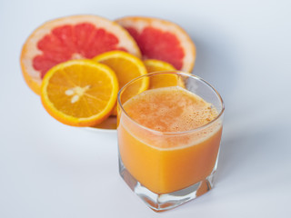 Fruit and vegetable juices. Healthy lifestyle. Immunity support.