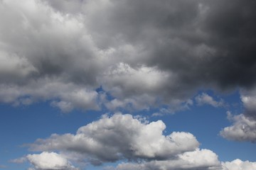 Blue sky background with clouds. Sky with clouds