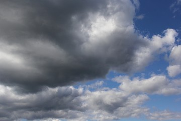 Blue sky background with clouds. Sky with clouds