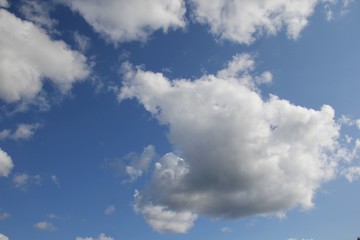 Blue sky background with clouds. Sky with clouds