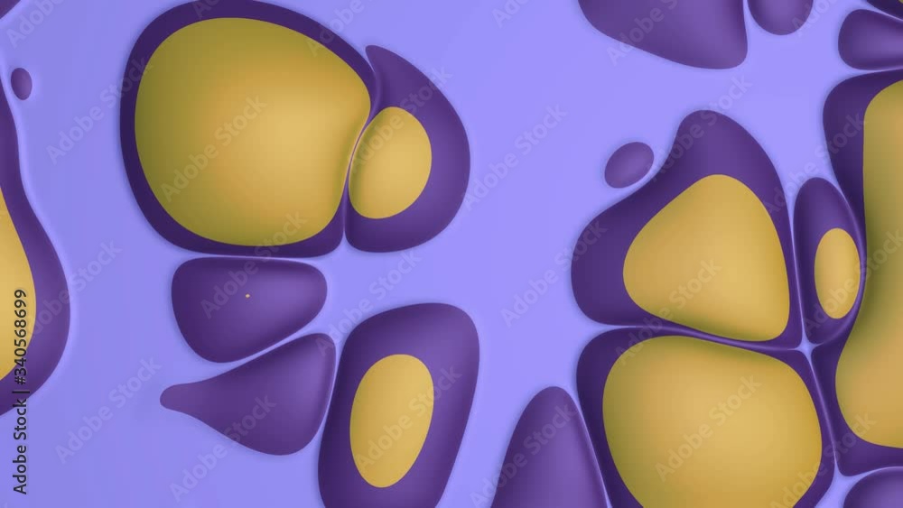 Poster abstract background with many different shapes that devide and collect endlessly on colorful backdro