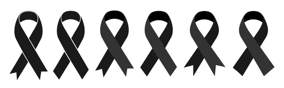 Mourning and melanoma support symbol