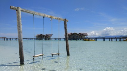 Fototapeta premium Swing on the beach