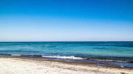 Beach in Vada, Italy.