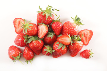strawberry, berry fruit isolated on white background