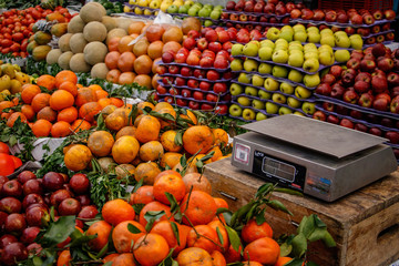 Fresh tropical fruit in latin american market